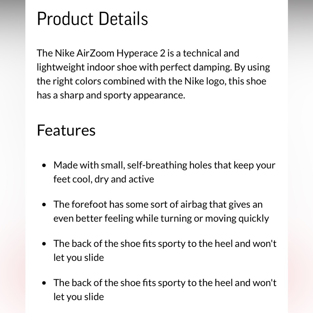 Nike Men’s Zoom Hyperace 2 - Size 10 - Picture 5 of 6